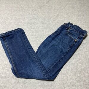 Levis 527 Jeans Mens Tag 30x30 Actual 30x29.5 Blue Bootcut Slim Western Heritage